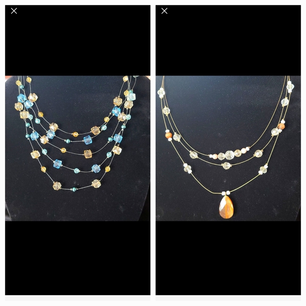 Multi Layer Bead Necklace Bundle
